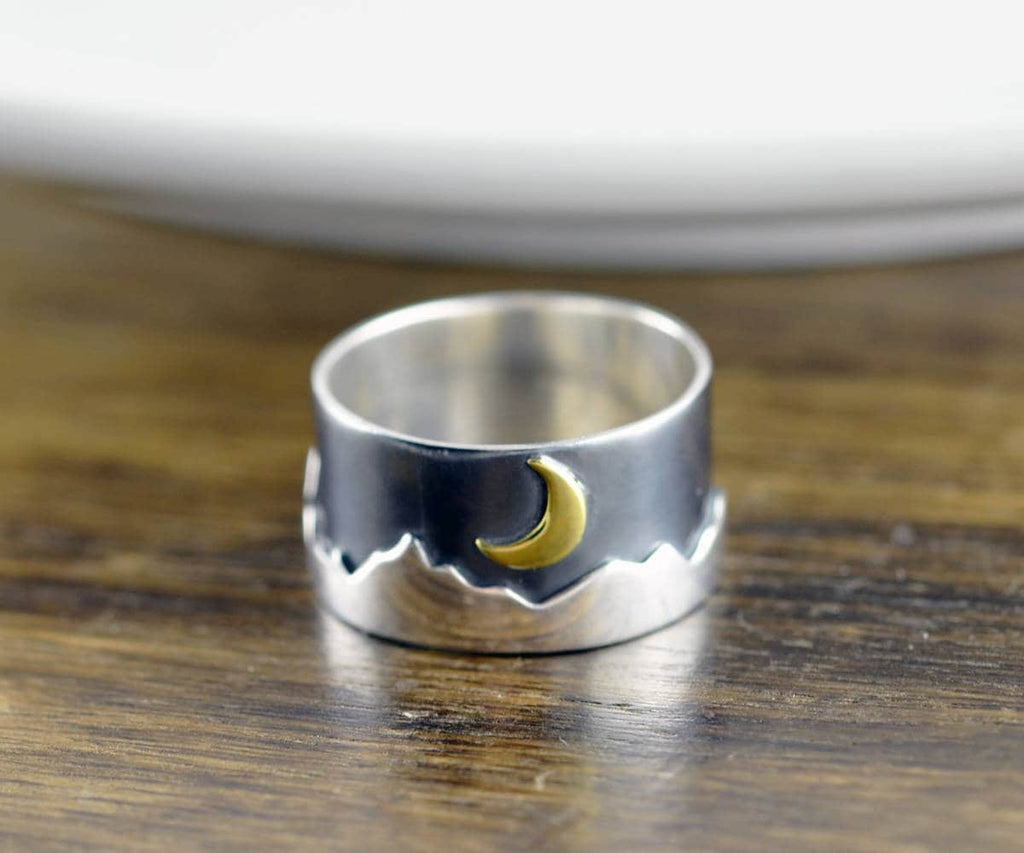 Sterling Silver Mountain Ring.