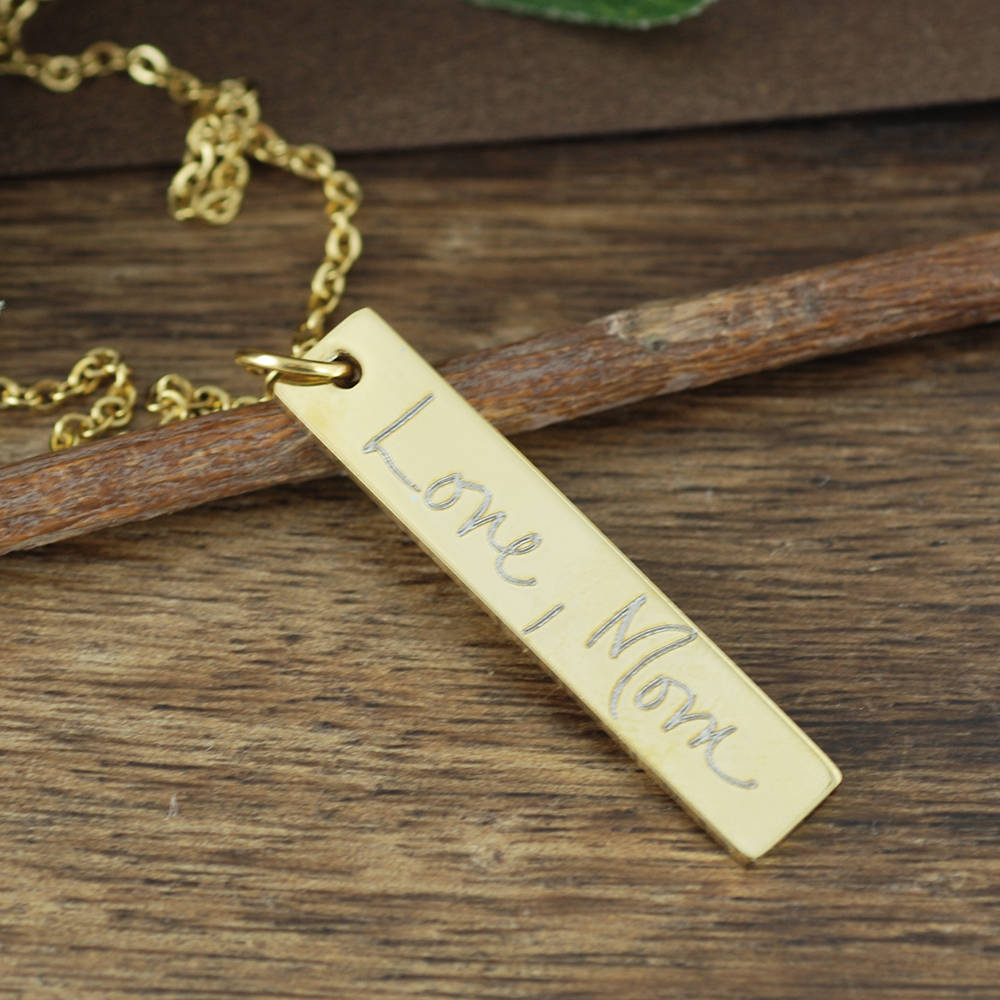 Personalized Name Tag Necklace.