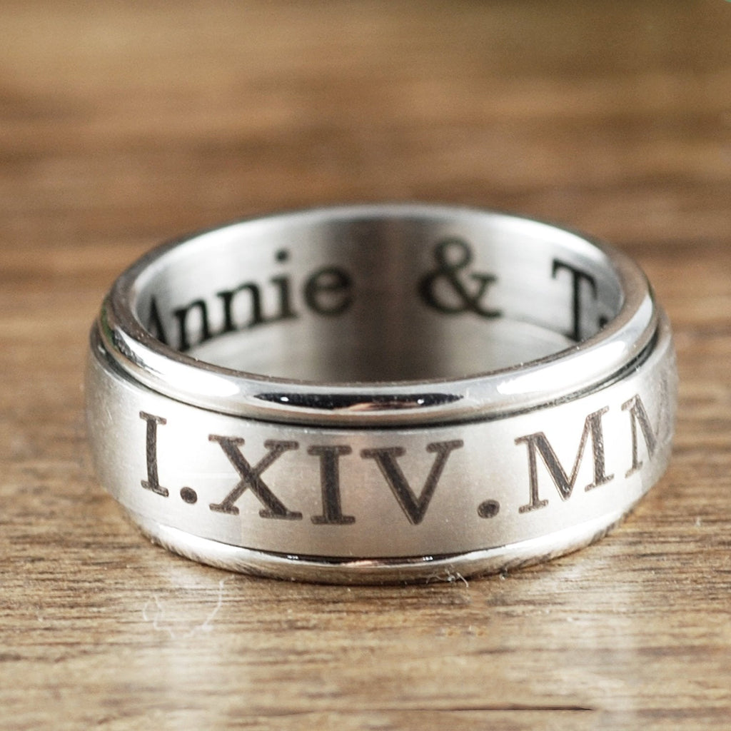 Personalized Engraved Ring for Men.