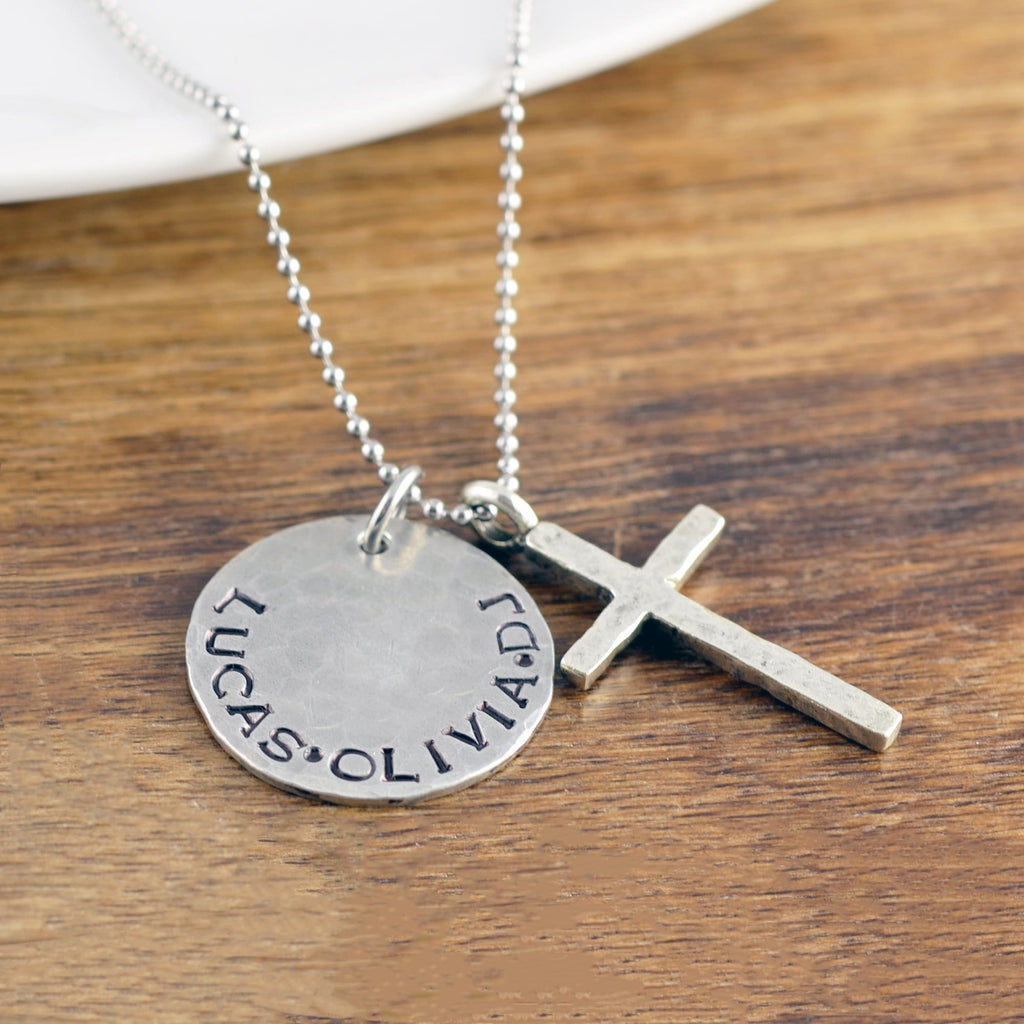 Personalized Silver Mens Name Necklace.