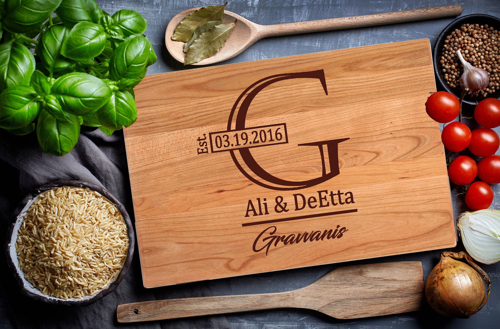 New Home Personalized Engraved Cutting Board.
