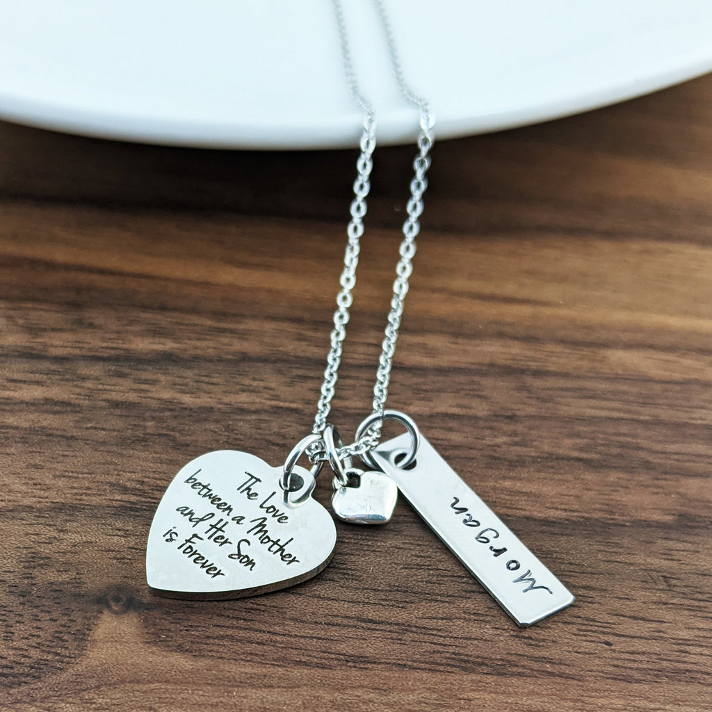 The Love Between A Mother And Her Son Is Forever Necklace.