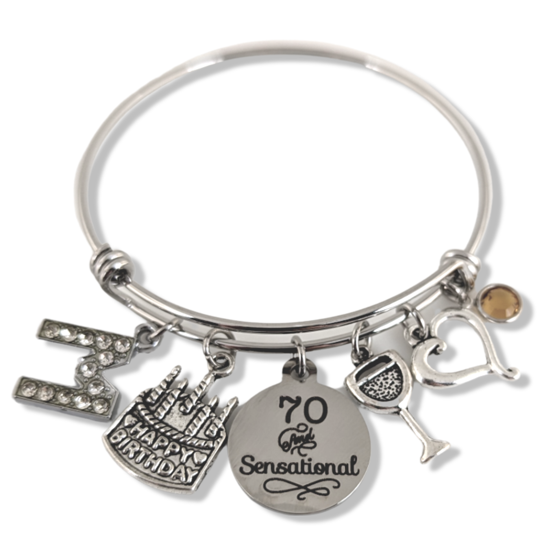 40th Birthday Gift For Her Expandable Charm Bracelet Friends are famil -  Jules Obsession