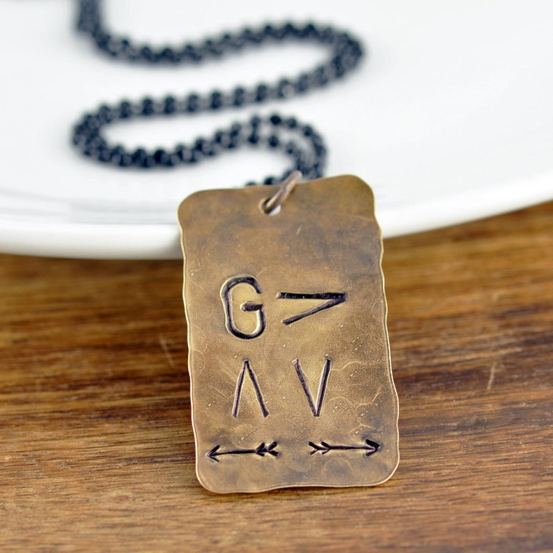 Rustic God is Greater Than The Highs and Lows Necklace.