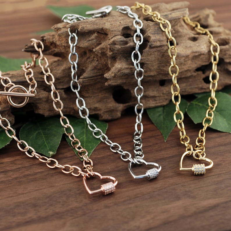 Carabiner Chain Necklace.
