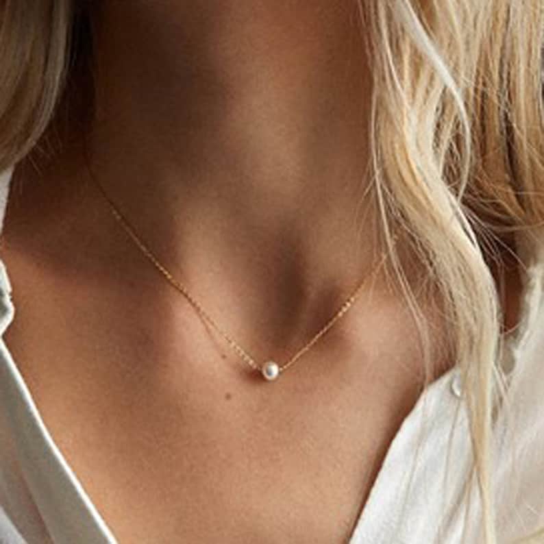 Petite Pearl Necklace.