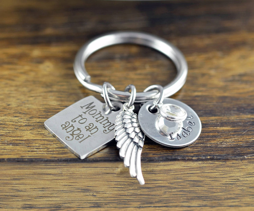 Mommy To An Angel Keychain.