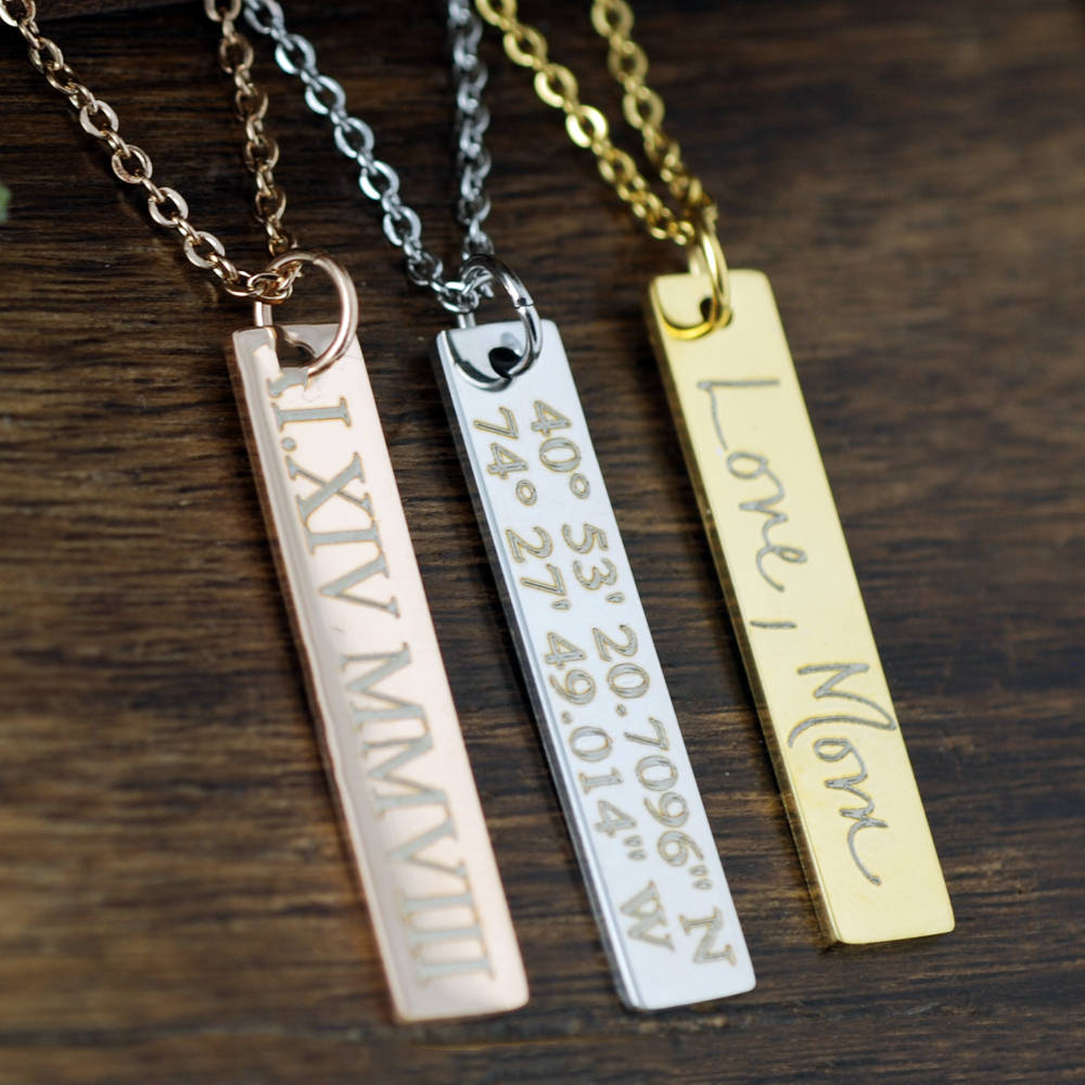 Personalized Name Tag Necklace.