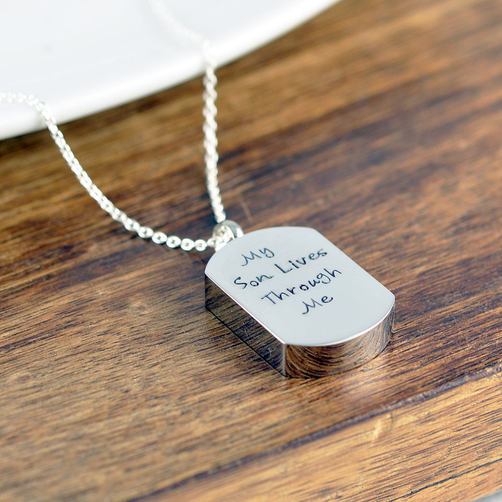 I Carry You In My Heart Cremation Necklace.