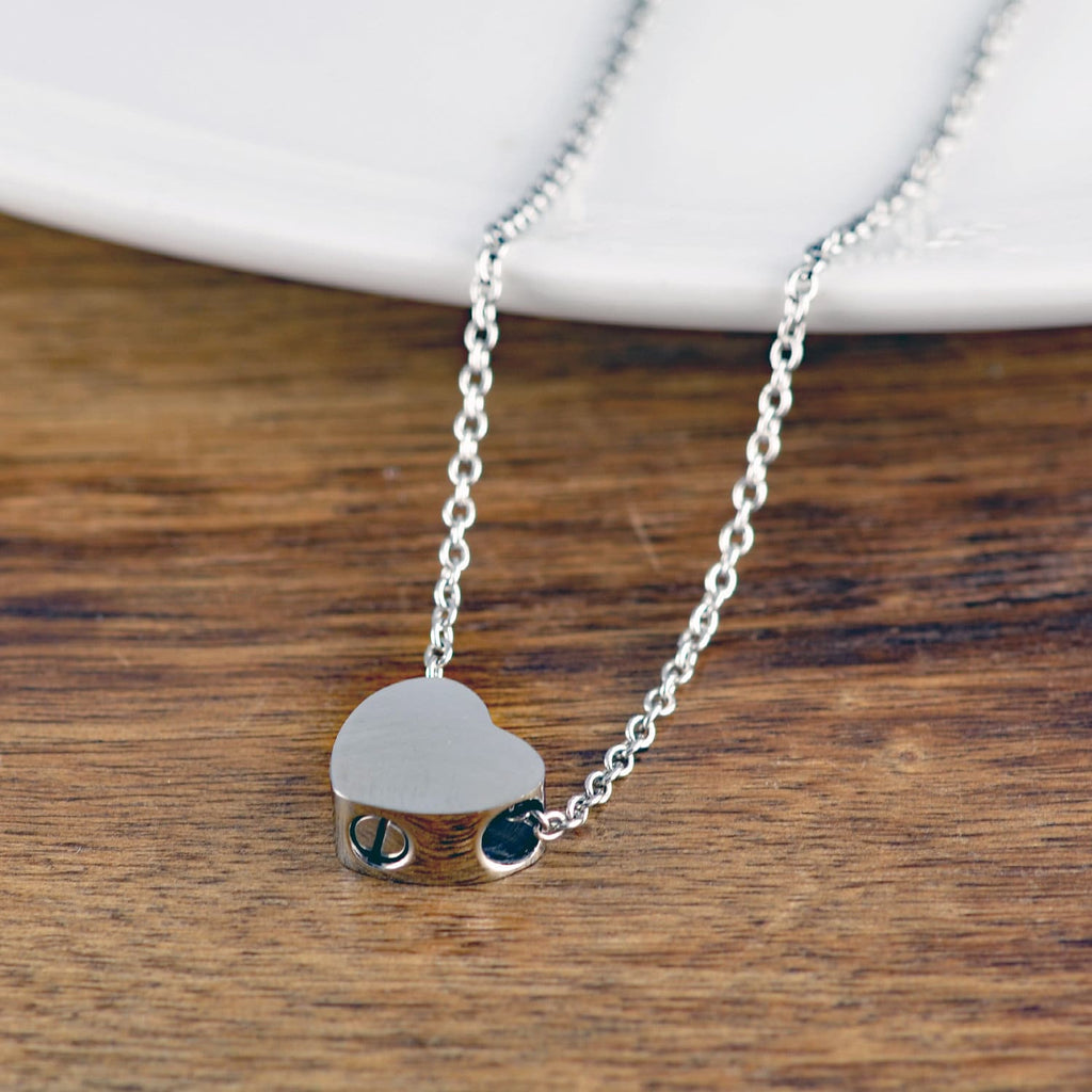 Heart Cremation Handwriting Necklace.