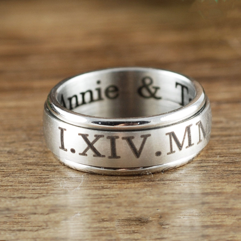 Personalized Engraved Ring for Men.