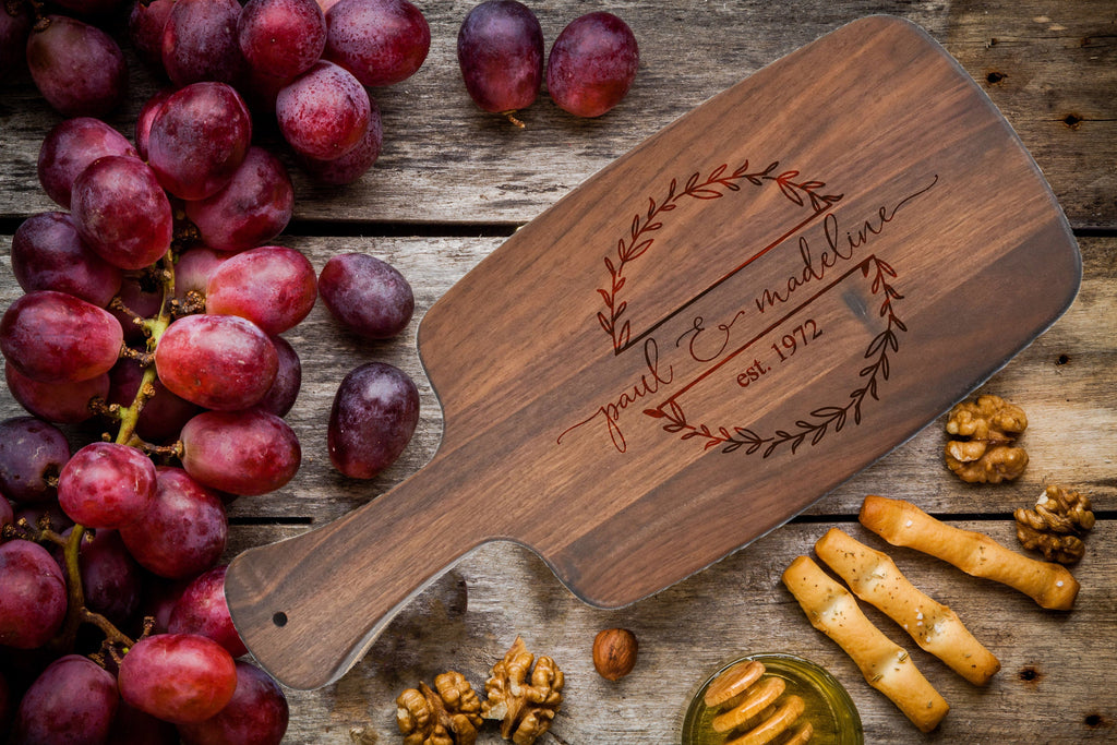 Personalized Cutting Board With Handle.