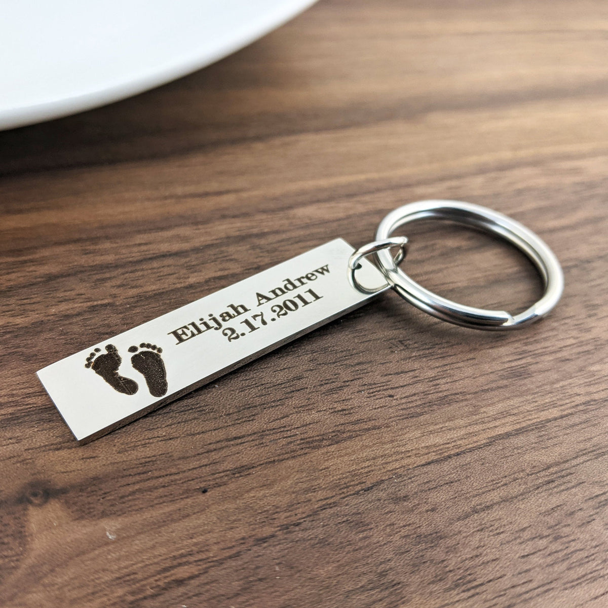 Actual Footprint Tag Keychain | Lovable Keepsake Gifts