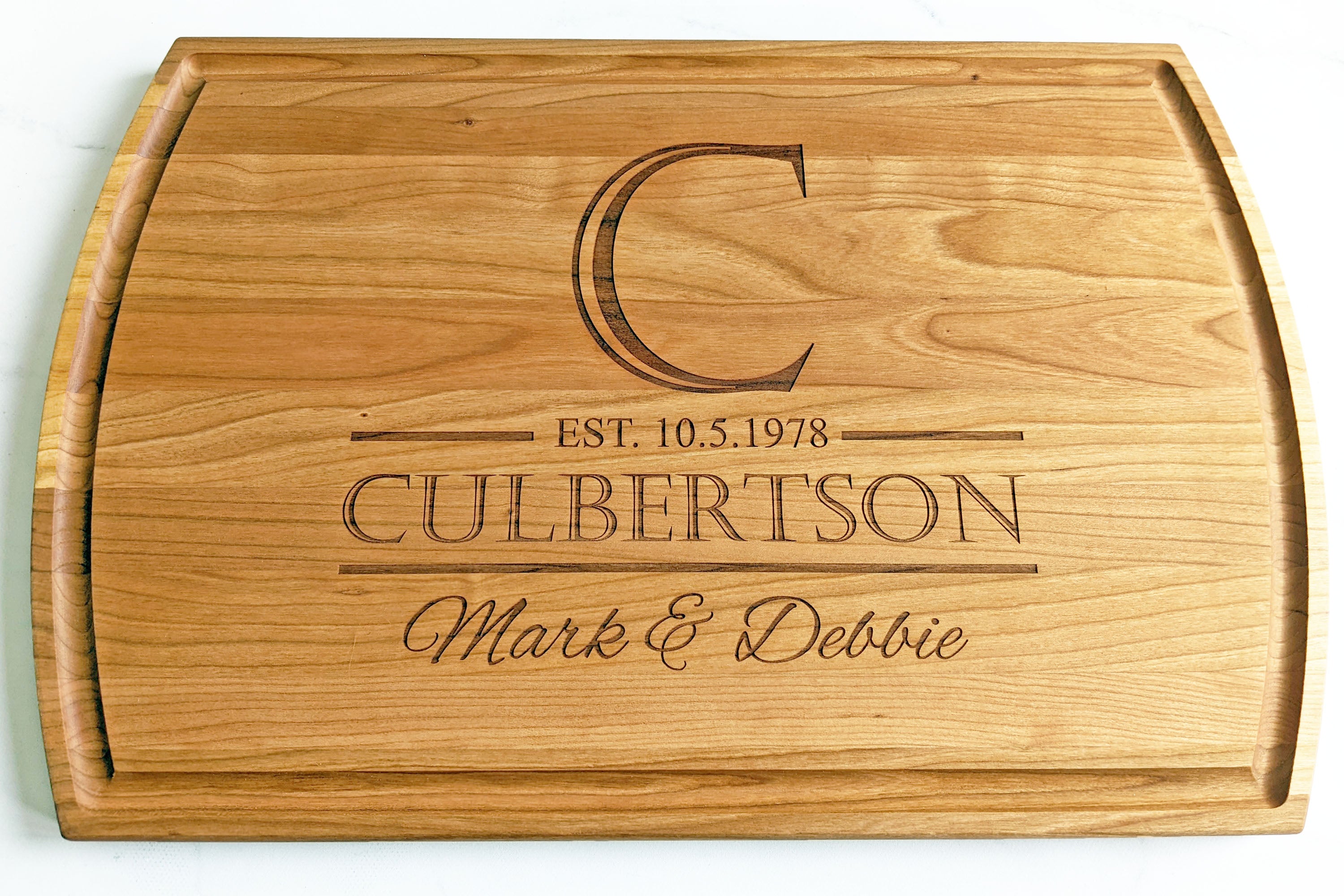 Custom Wooden Engraved Cutting Board Personalized Gift Single Or Doubl –  Footsteps in the Past