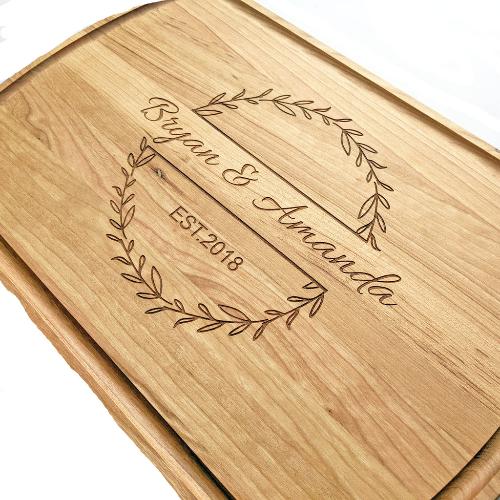Personalized Bamboo Cutting Board.